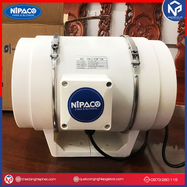 Quạt thông gió nối ống Nipaco HF-200 D200 22 Quạt thông gió nối ống HF-200 D200 - Nipaco
