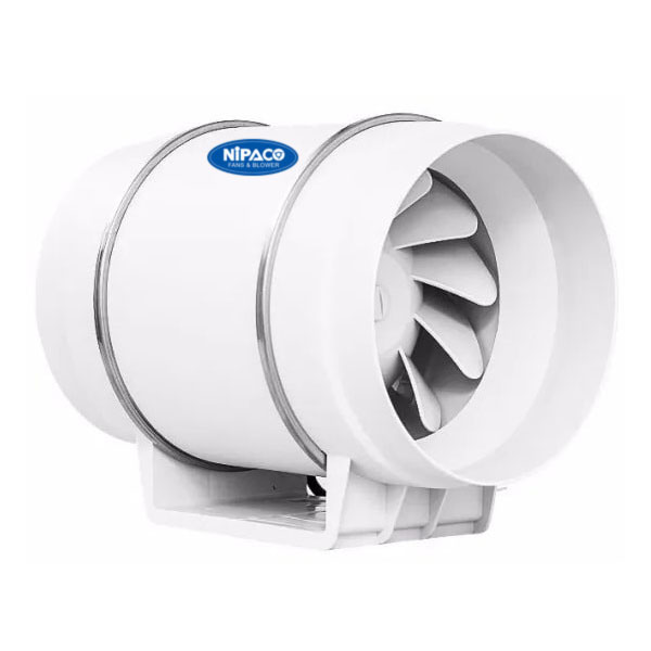 Quạt thông gió nối ống Nipaco HF-200 D200 13 Quạt thông gió nối ống Nipaco HF-200