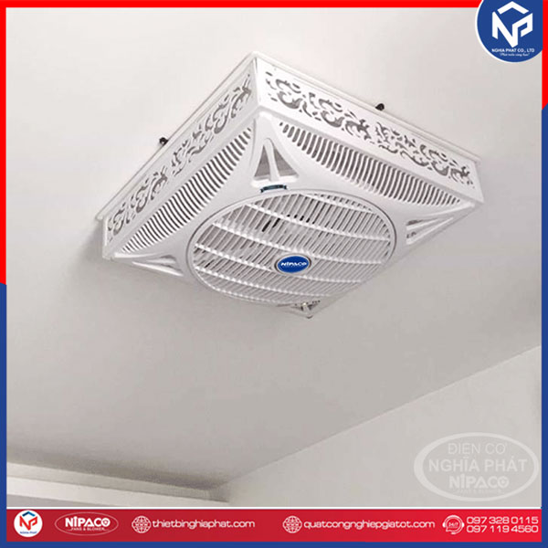 Quạt đảo dạng hộp ốp trần 600x600 có điều khiển 8 Quạt đảo dạng hộp ốp trần 600x600
