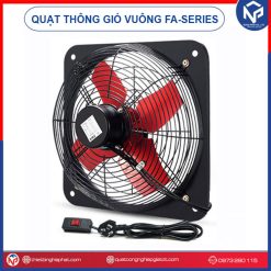 Quạt thông gió vuông 500x500 FA-40 Nipaco 2 mặt lưới 16 Quạt thông gió vuông Nipaco 2 mặt lưới