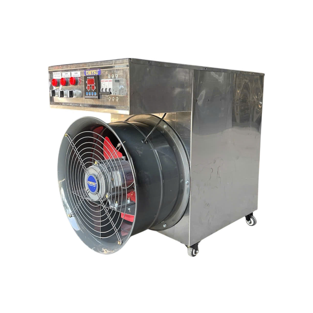 Máy sưởi công nghiệp 30KW điện 380V vỏ Inox , Sưởi 300m2 6 Máy sưởi điện công nghiệp 30KW - Vỏ INOX