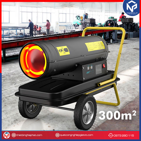 Máy sưởi dầu công nghiệp 30KW 8 Máy sưởi dầu công nghiệp 30KW sử dụng 300m2