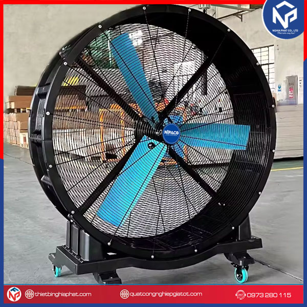 Quạt sàn công nghiệp biến tần sải cánh 1100 12 Ứng dụng của Quạt sàn công nghệp sải cánh lớn