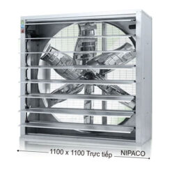 Quạt thông gió vuông 1100x1100 trực tiếp cánh INOX