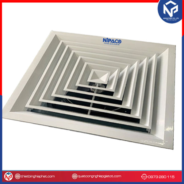 Quạt hút âm trần 600x600mm Nipaco có nối ống NPAT-600 7 Quạt hút âm trần 600x600mm Nipaco có nối ống