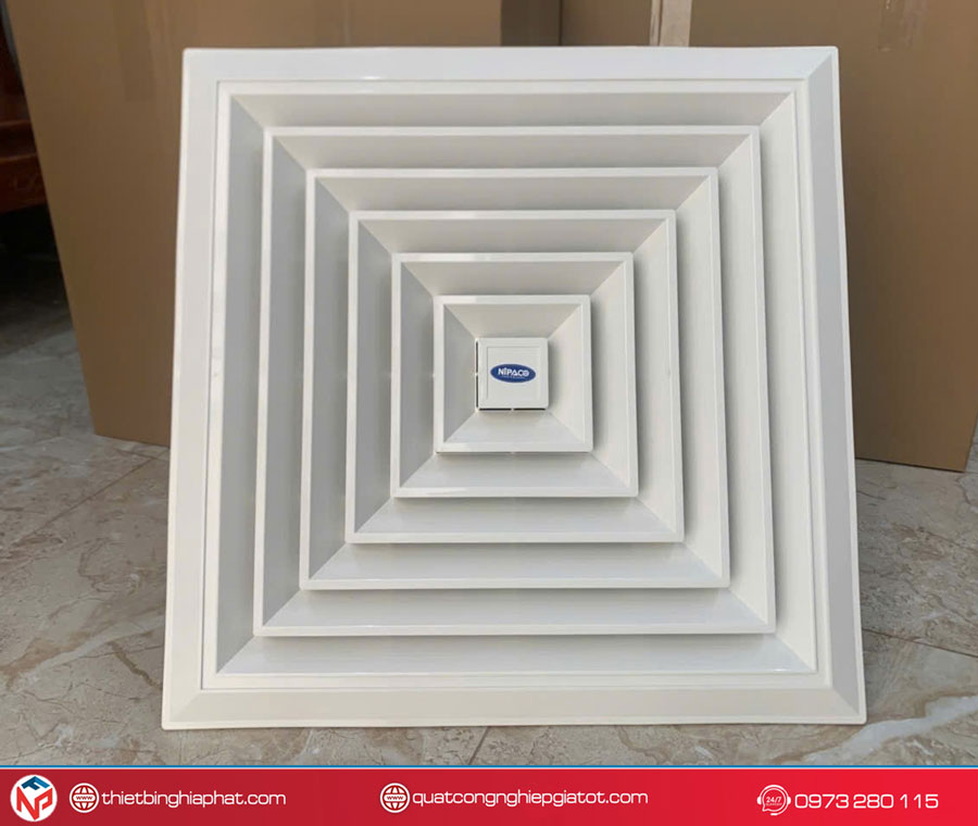 Quạt hút âm trần 450x450mm Nipaco không ống NCAT-450 9 Nghĩa Phát - Phân phối Quạt hút âm trần 600x600 giá tốt