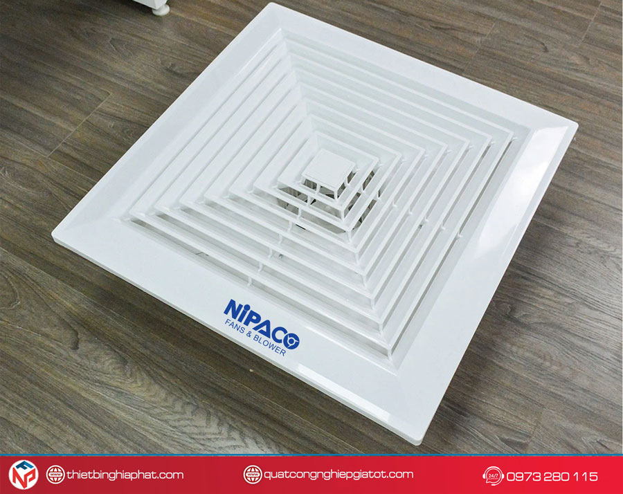 Quạt hút âm trần 450x450mm Nipaco không ống NCAT-450 8 Quạt hút âm trần 450x450mm Nipaco không ống NCAT-450